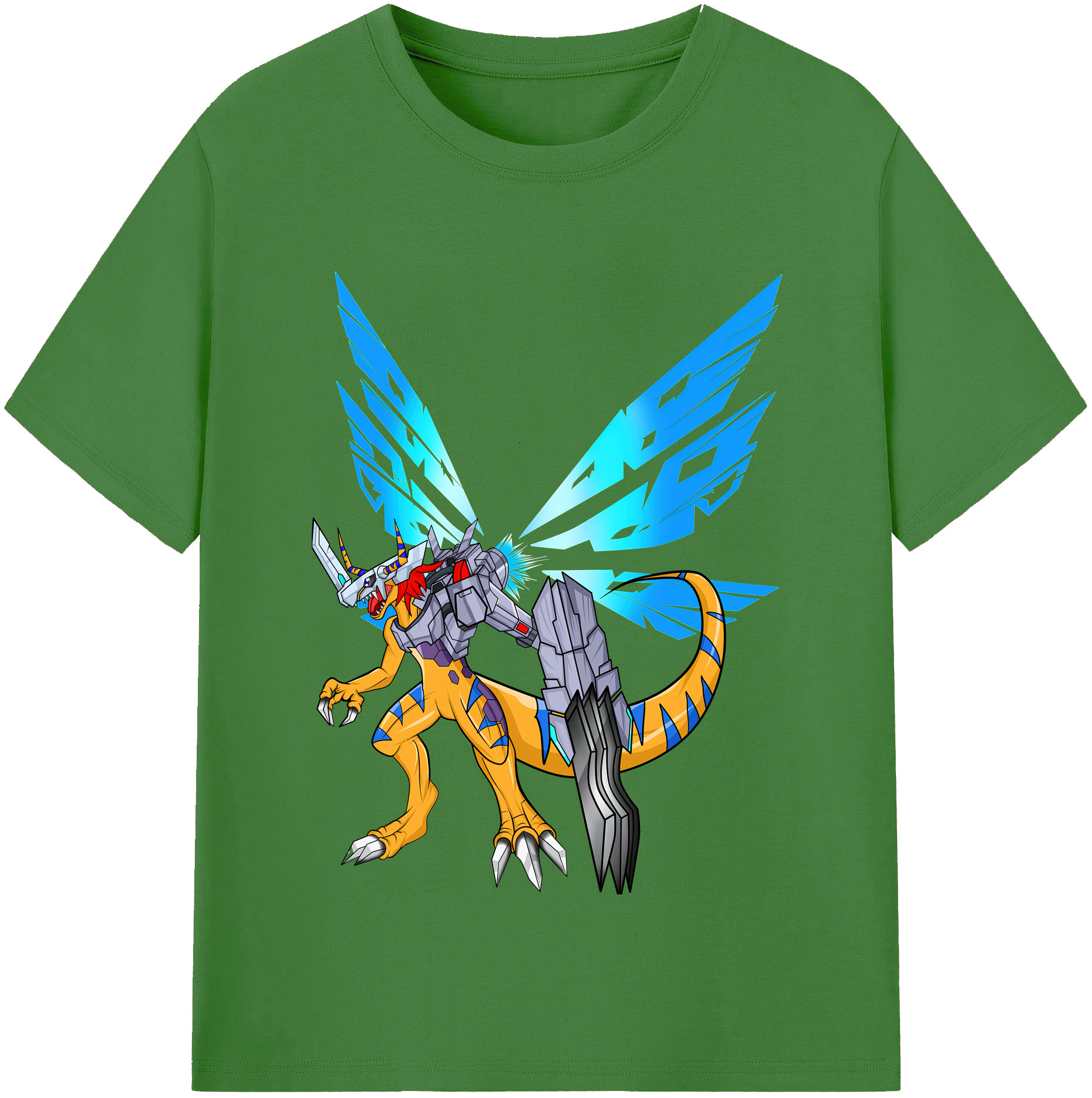 （画像用） Digimon デジタルモンスター/デジモン レディースカジュアルプリントTシャツ（綿100％）